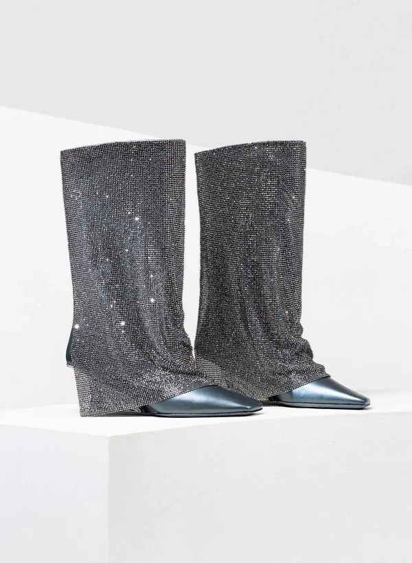 Benedetta Bruzziches Virginia Aluminium Black> Boots
