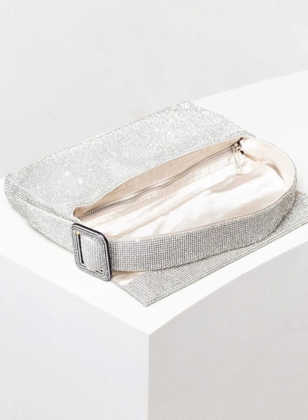 Benedetta Bruzziches Vitty La Grande Crystal On Silver> Crystal Bag